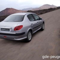 : Peugeout 206 сзади