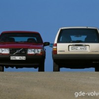 : Volvo 740 спереди, сзади