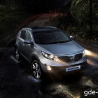 : Kia Sportage спереди-сбоку