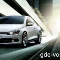 : Volkswagen Scirocco вид спереди