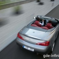 : Infiniti G Cabrio сверху