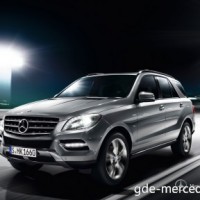 : фото Mercedes M-сlass спереди