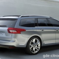 : Citroen С5 Tourer сзади, сбоку