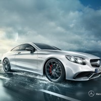 Mercedes S-klasse coupe: спереди справа