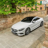 Mercedes S-klasse coupe: спереди слева